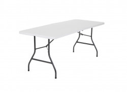 8 foot Lifetime folding Table white