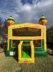 Green Fiesta Bounce house 14x14