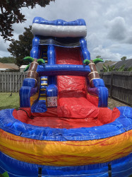 Blue Rush water slide