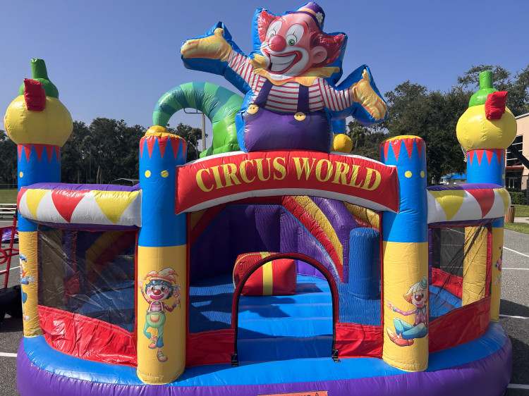 Circus World bounce house