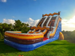 Tough as nails double lane water slide 22 foot