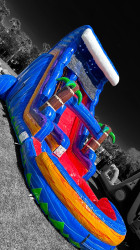 Blue Rush water slide 22 foot (adults to kids )