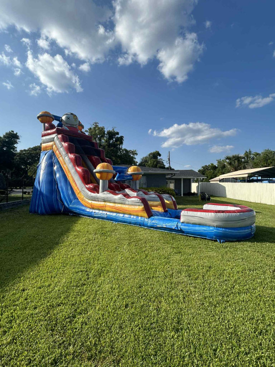19 foot astronaut waterslide.